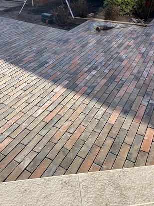 Тротуарная плитка Ригельный кирпич